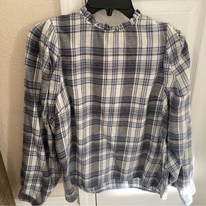 Universal Thread plaid soft Blouse Shirt XS Worn Once